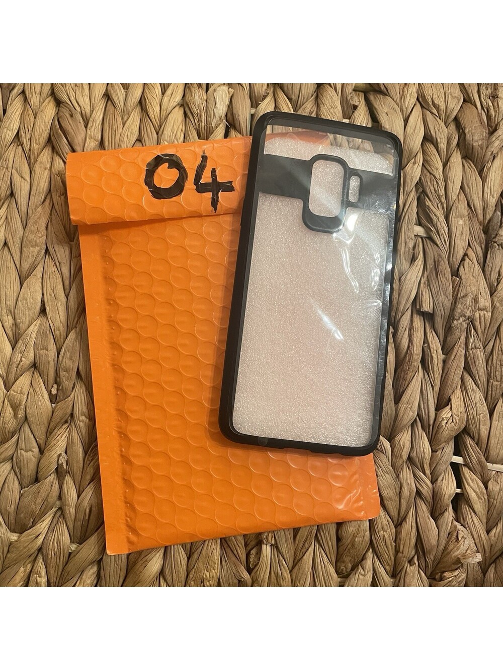 ✅Samsung Galaxy A8 2018 Clear Cover Case Black Shockproof Bumper Shell#️⃣04